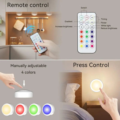 Wireless LED Puck Lights