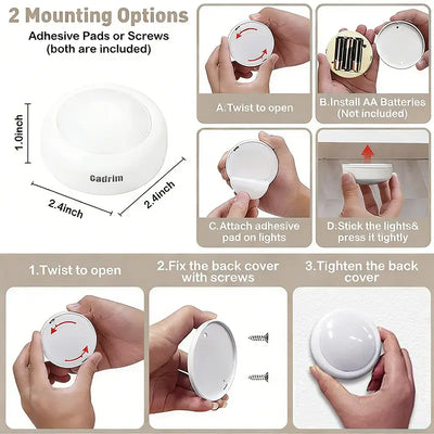 Wireless LED Puck Lights